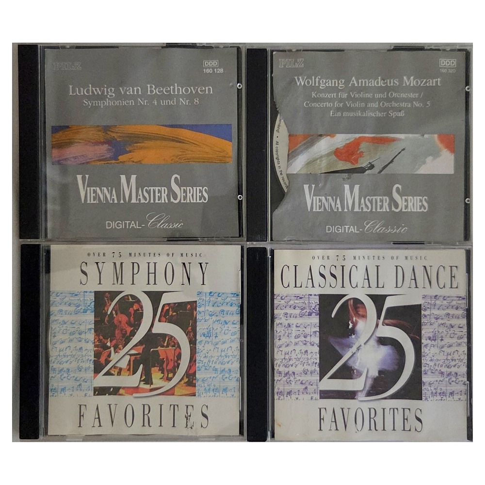 Vienna Master Series Pilz Classical CD Lot Beethoven Mozart 4-Disc 160 128 Disc